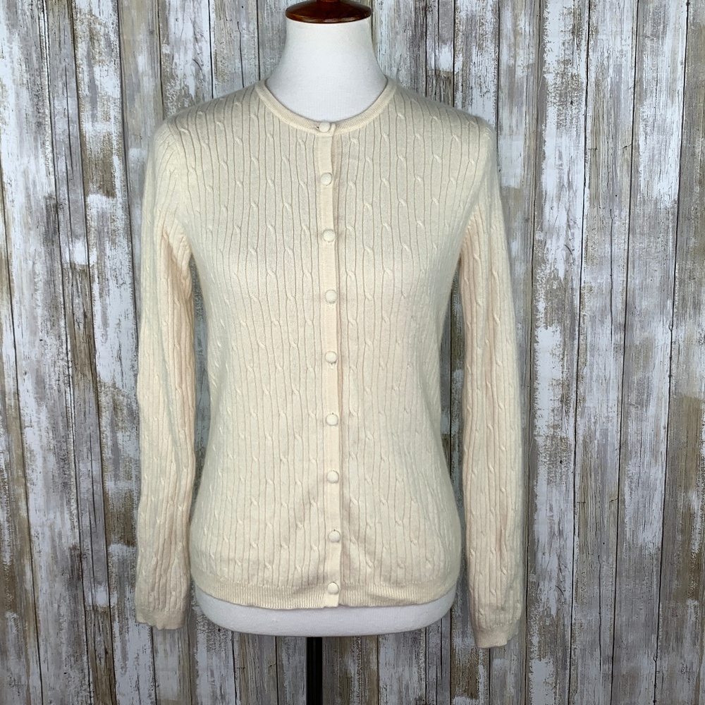 Daniel Bishop 100% Cashmere Cardigan Sweater Sz M